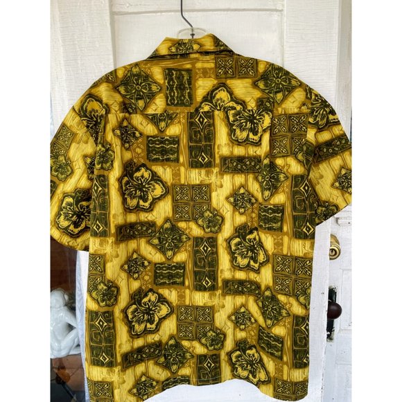 Vintage 1970s Mens Hawaiian button Shirt Aloha Republic Size Large - Picture 11 of 15
